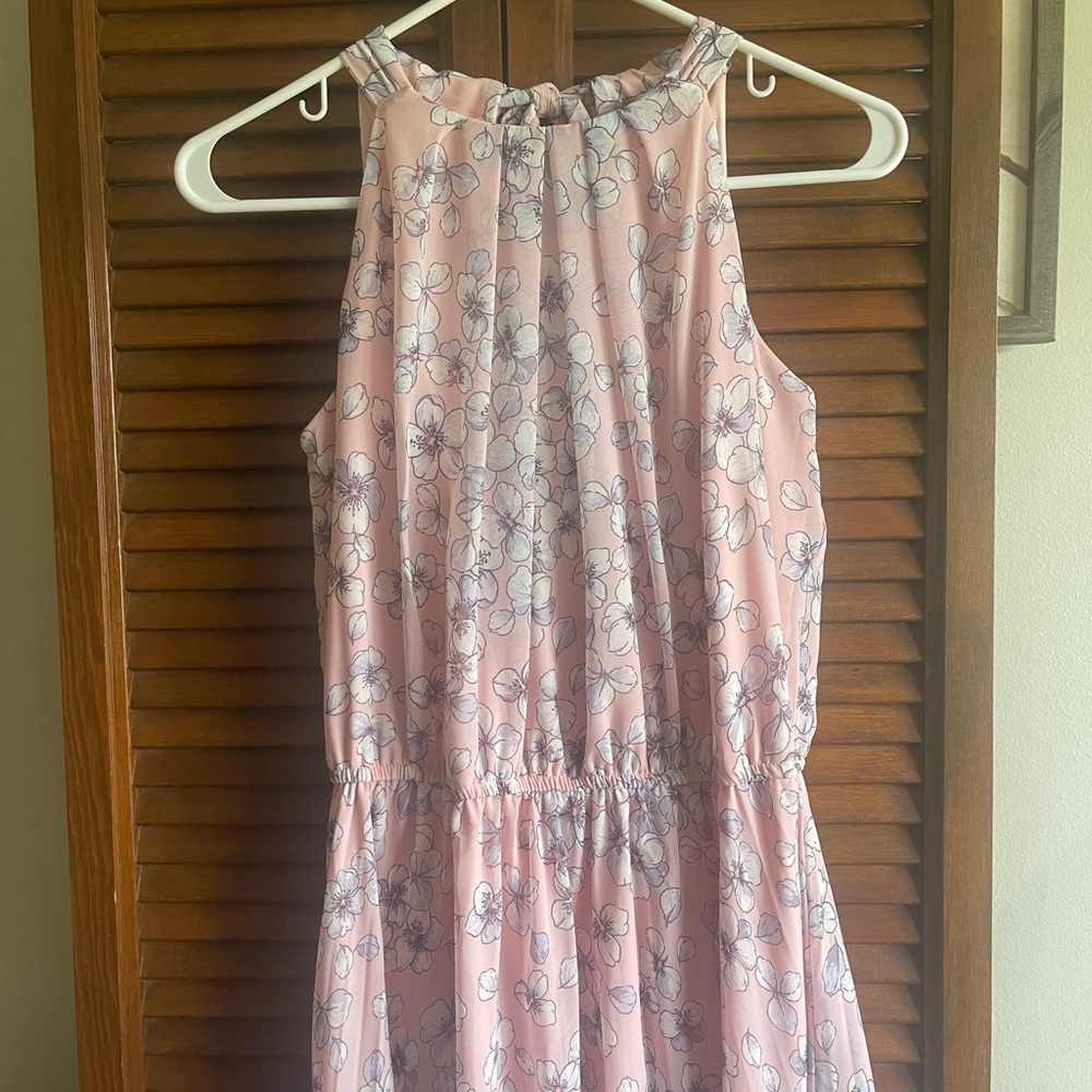 Pink Halter Maxi Dress Studio One | 4